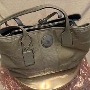 Coach Gray Leather Women's Bag